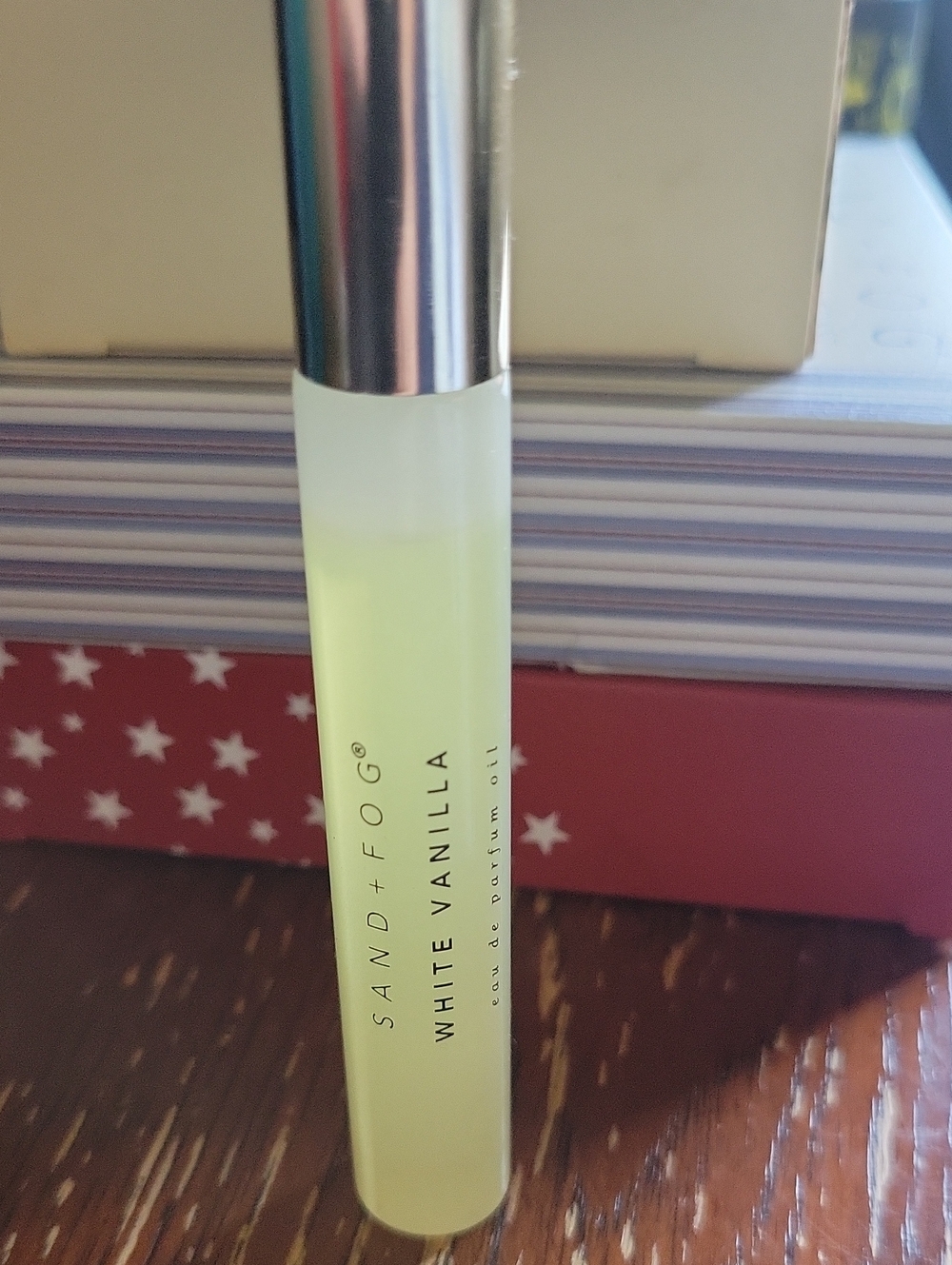 Sand + Fog White Vanilla Oil Roller — Light Yellow